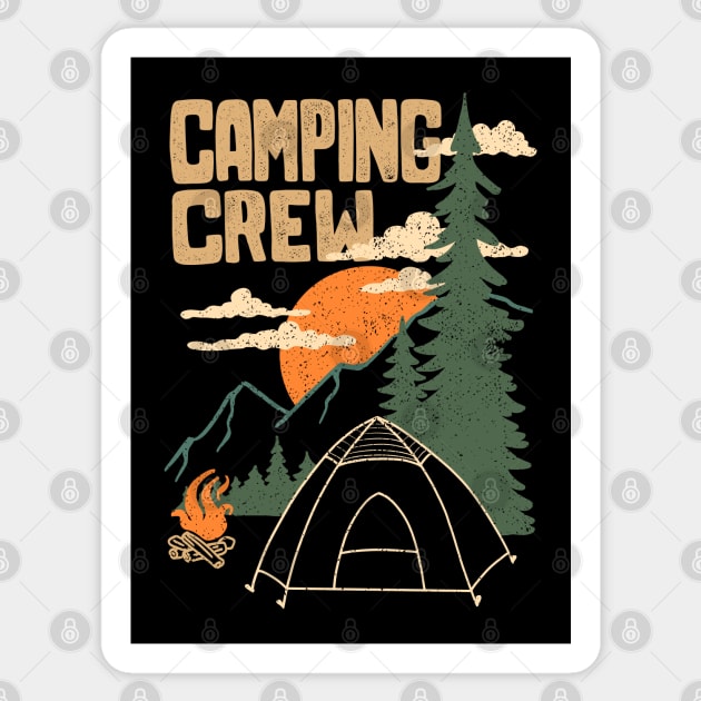Camping Crew Sticker by Sachpica